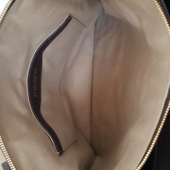 Marc Jacobs Hudson Striping Leather Satchel with Leather Lining in Dark … - Picture 15 of 17